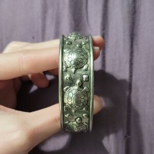 Silver Turtle Cuff